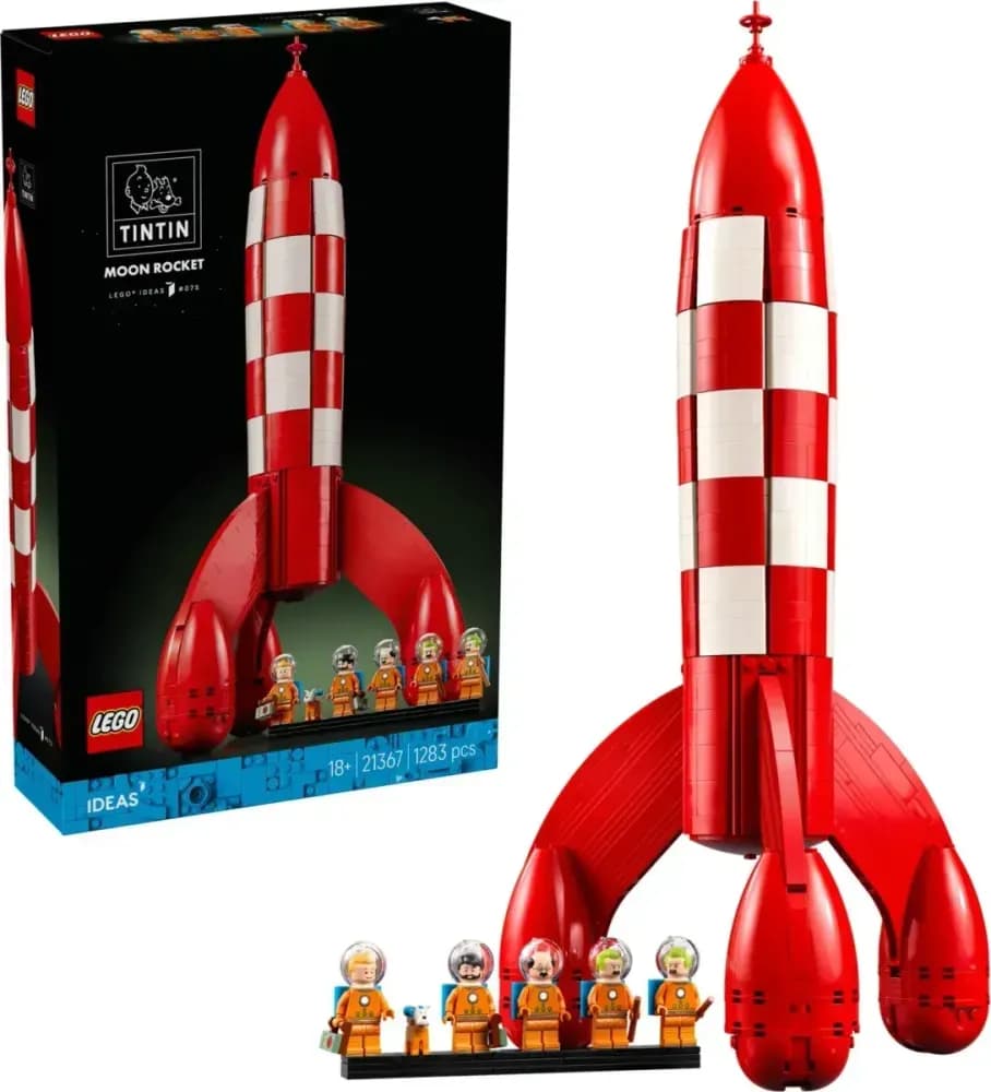 Featured Image - LEGO® Ideas Razzo Lunare di Tintin® (21367): il fumetto europeo diventa un set da 49 cm