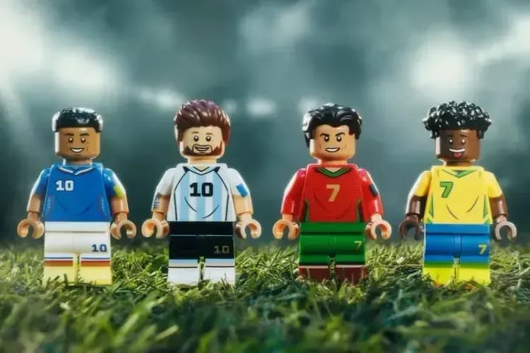 Featured Image - LEGO lancia i set dedicati a Messi, Ronaldo, Mbappé e Vini Jr.: tutti i dettagli su prezzi e uscite
