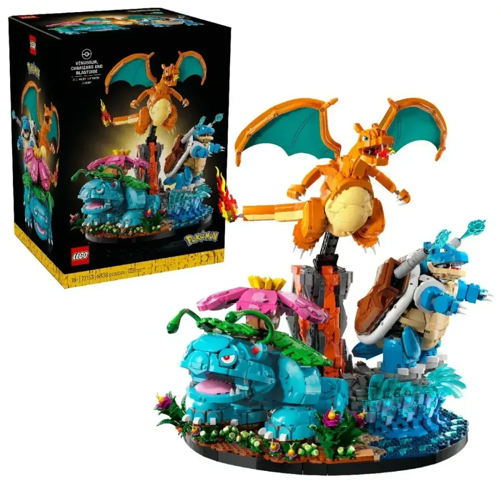 Shop LEGO® Venusaur, Charizard and Blastoise 72153 ...