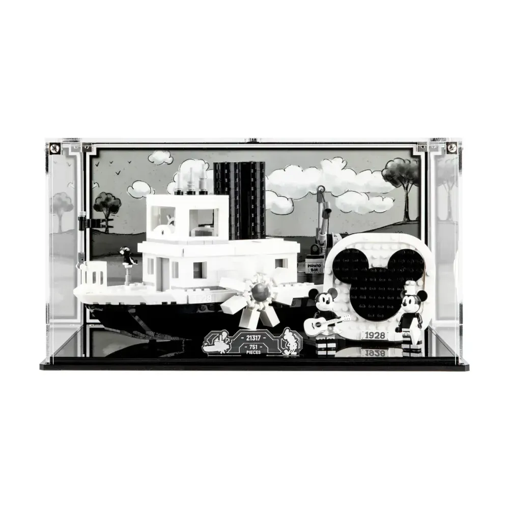 Display Case for LEGO Ideas Steamboat Willie 21317 — Wicked ...